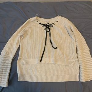 Lightly used cream sweater- medium